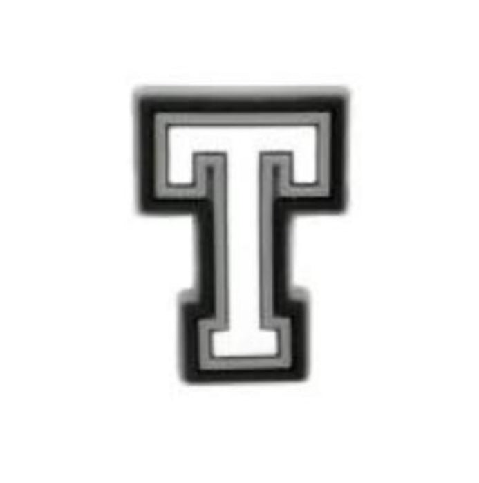 White Letters shoe charm