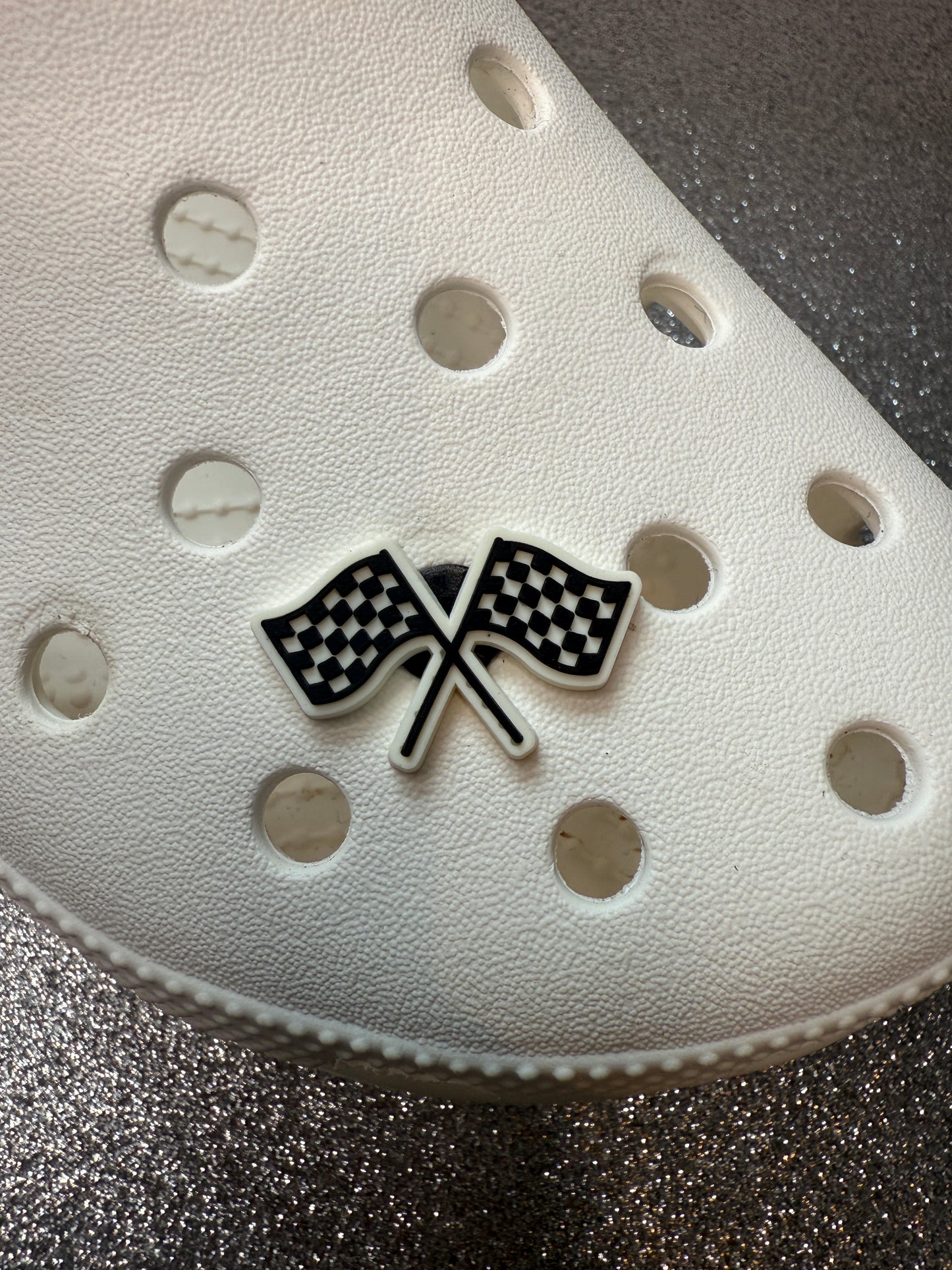 Car racing shoe charm collection