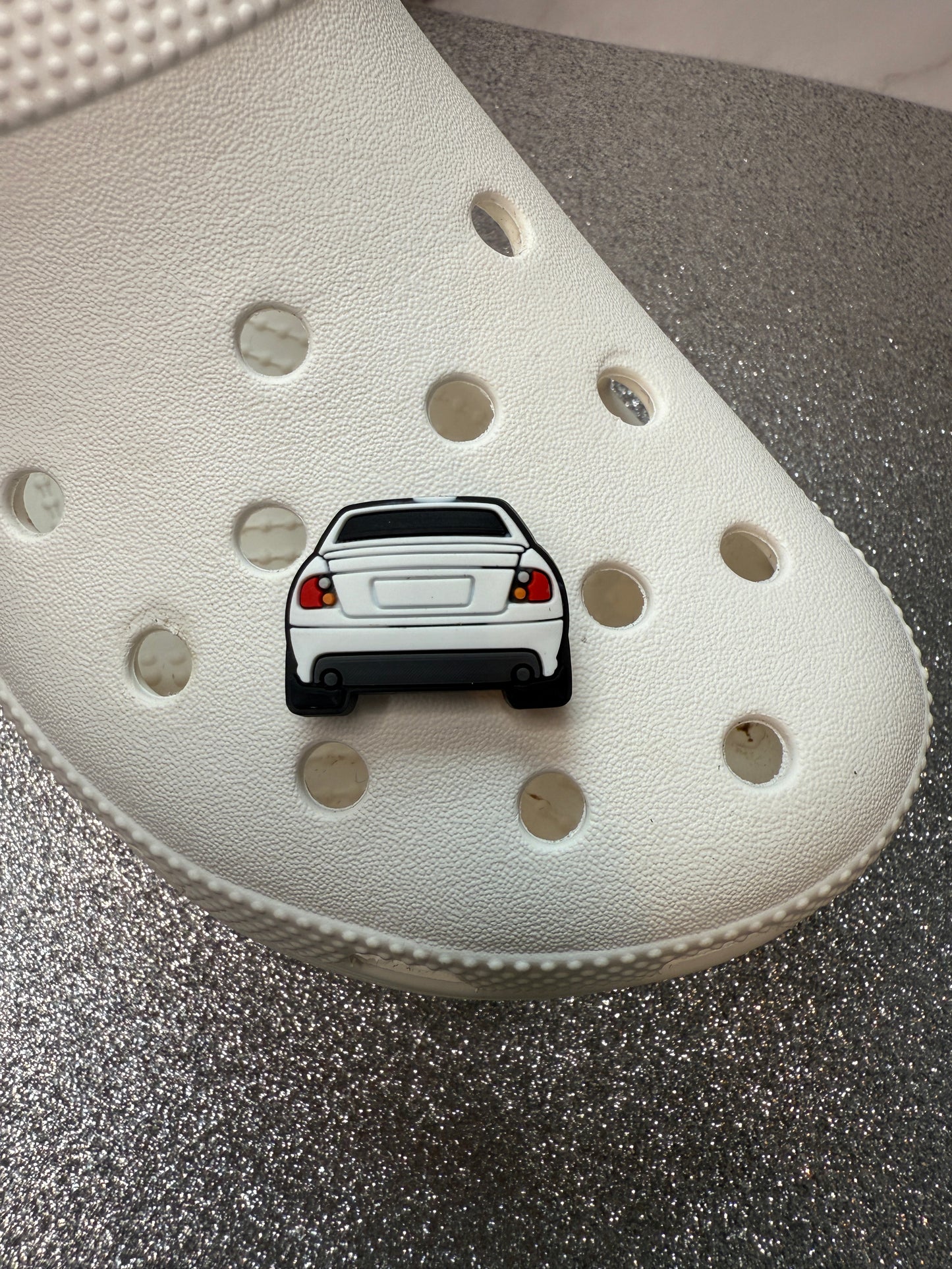 Car racing shoe charm collection