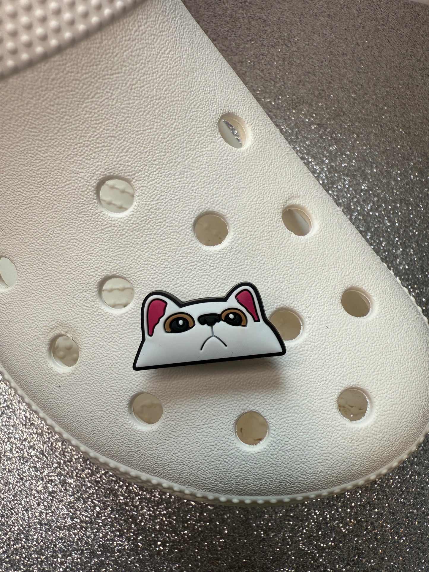 Crying/cute cat faces shoe charm collection