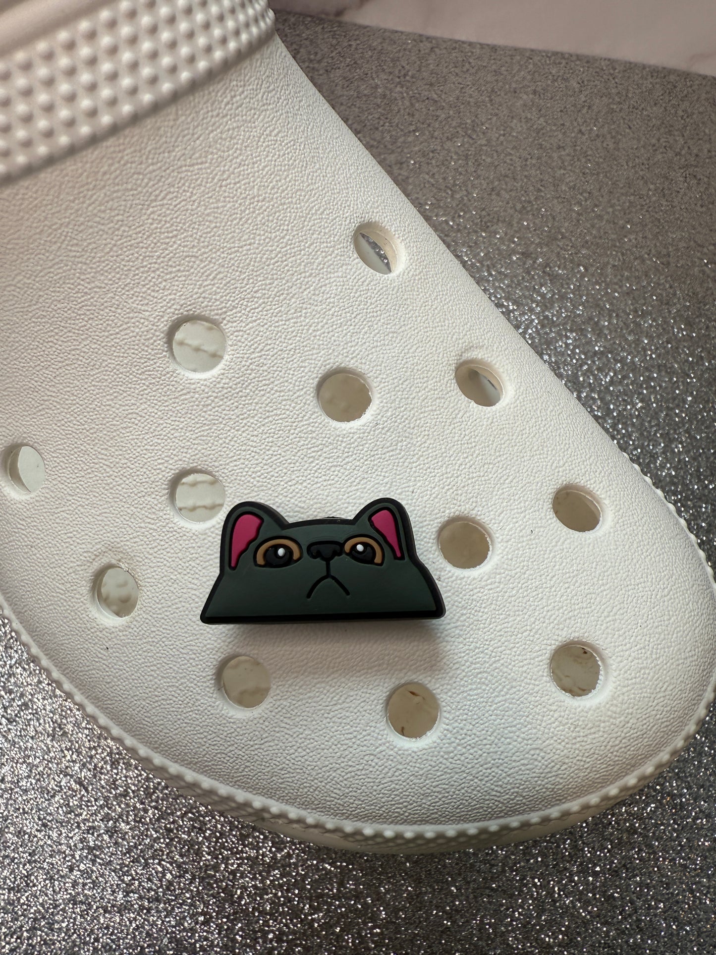 Crying/cute cat faces shoe charm collection