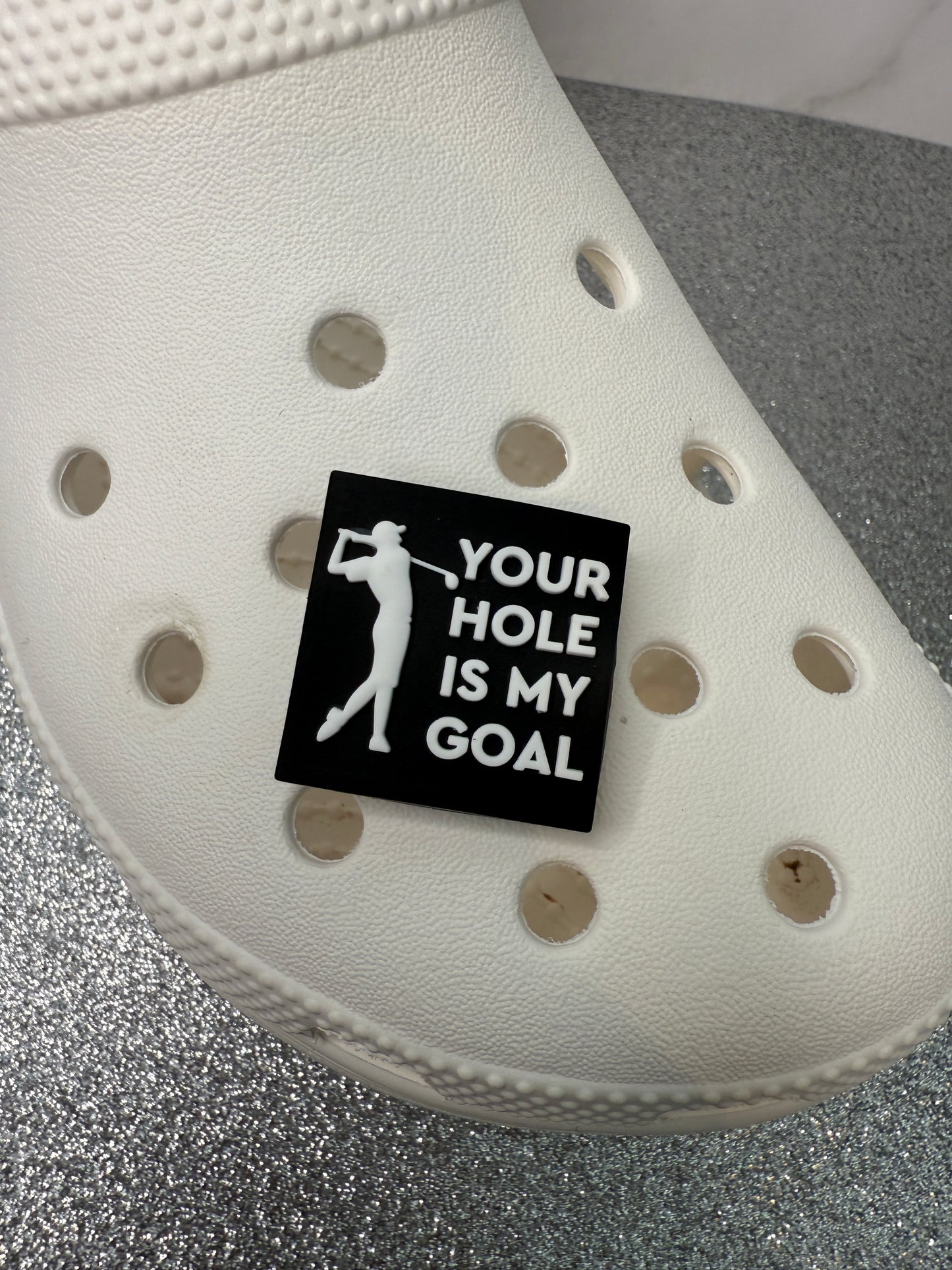 Hole is my goal - golf shoe charm