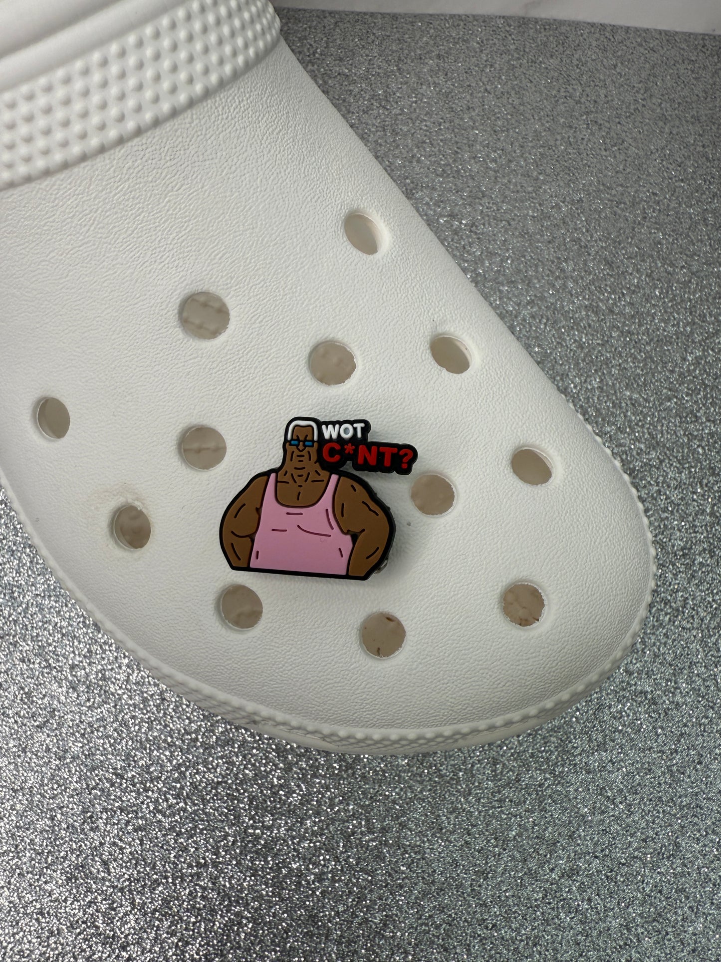 wot c*nt big lez shoe charm