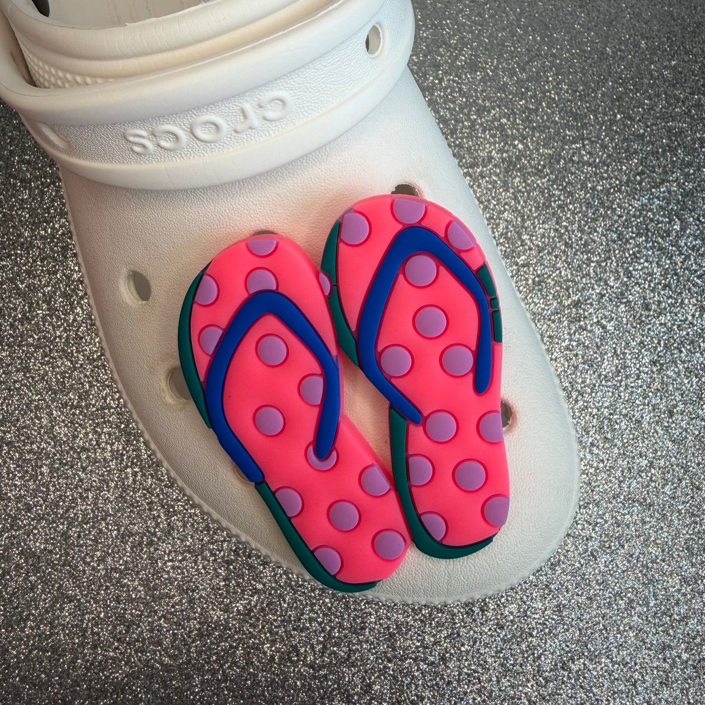 XL flip flops shoe charm