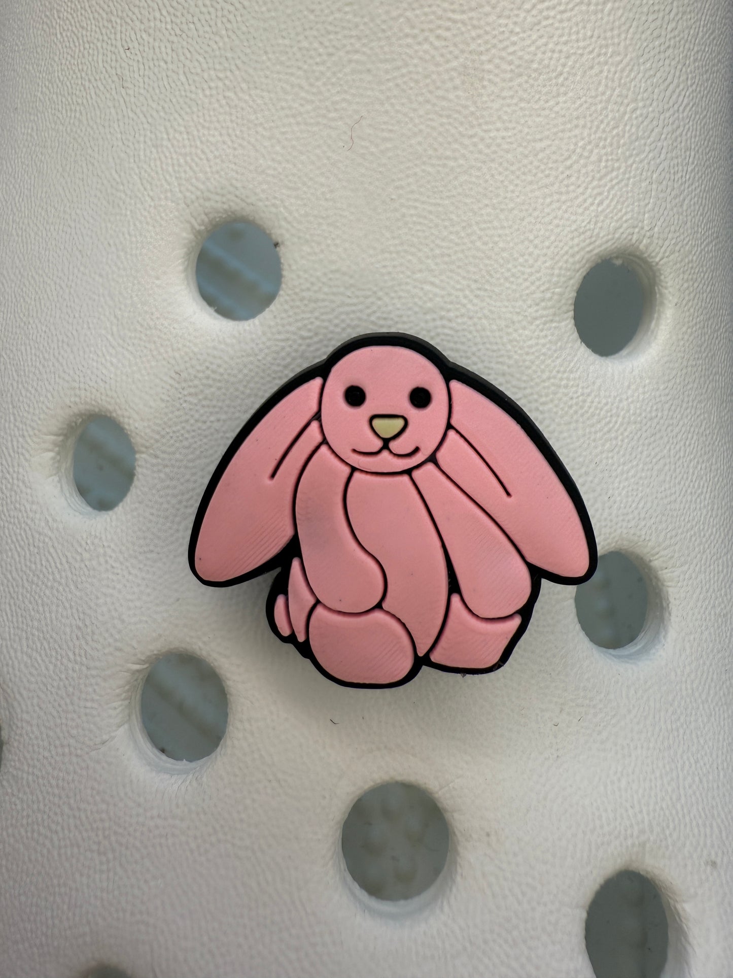 coloured bunny shoe charms