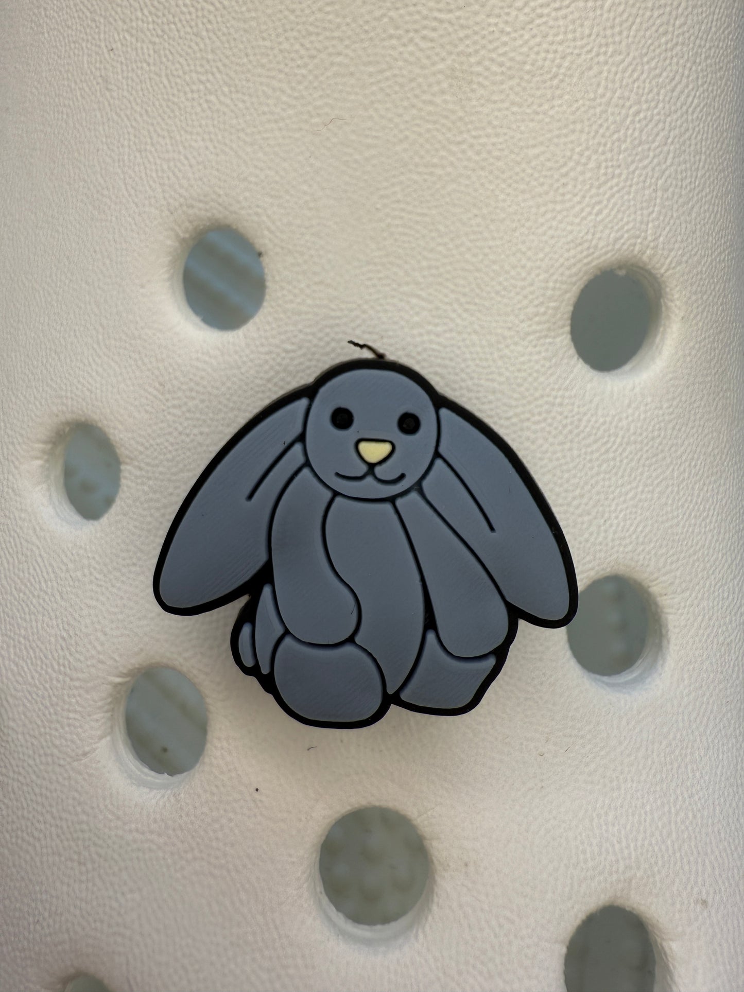 coloured bunny shoe charms