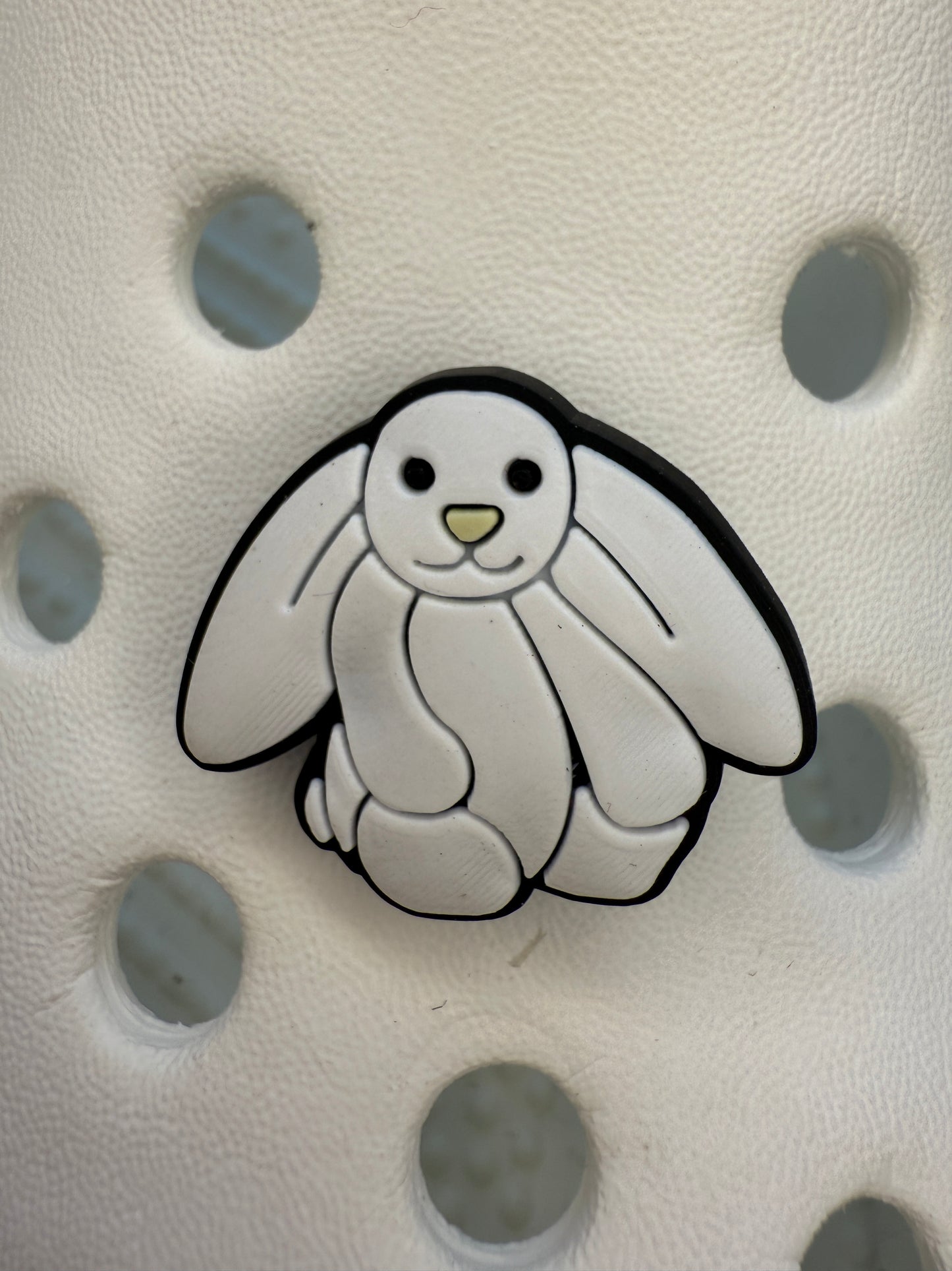 coloured bunny shoe charms