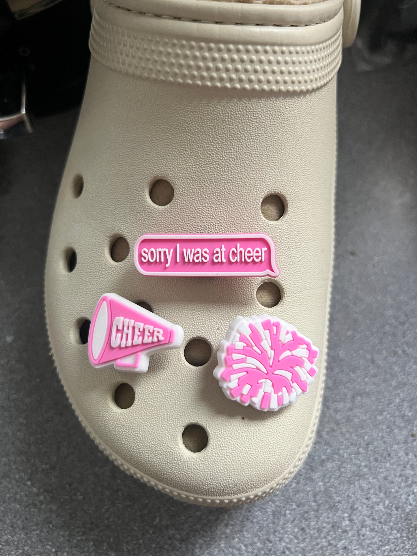 Cheerleader shoe charm BUNDLE - cheerleading