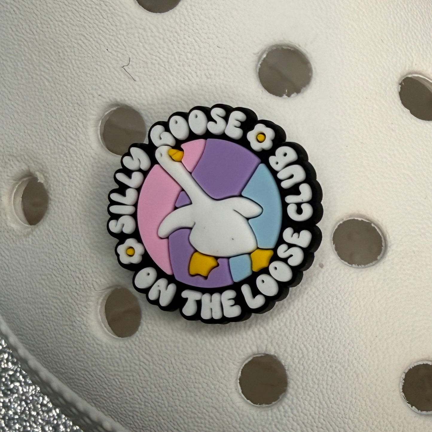 Silly goose shoe charm collection