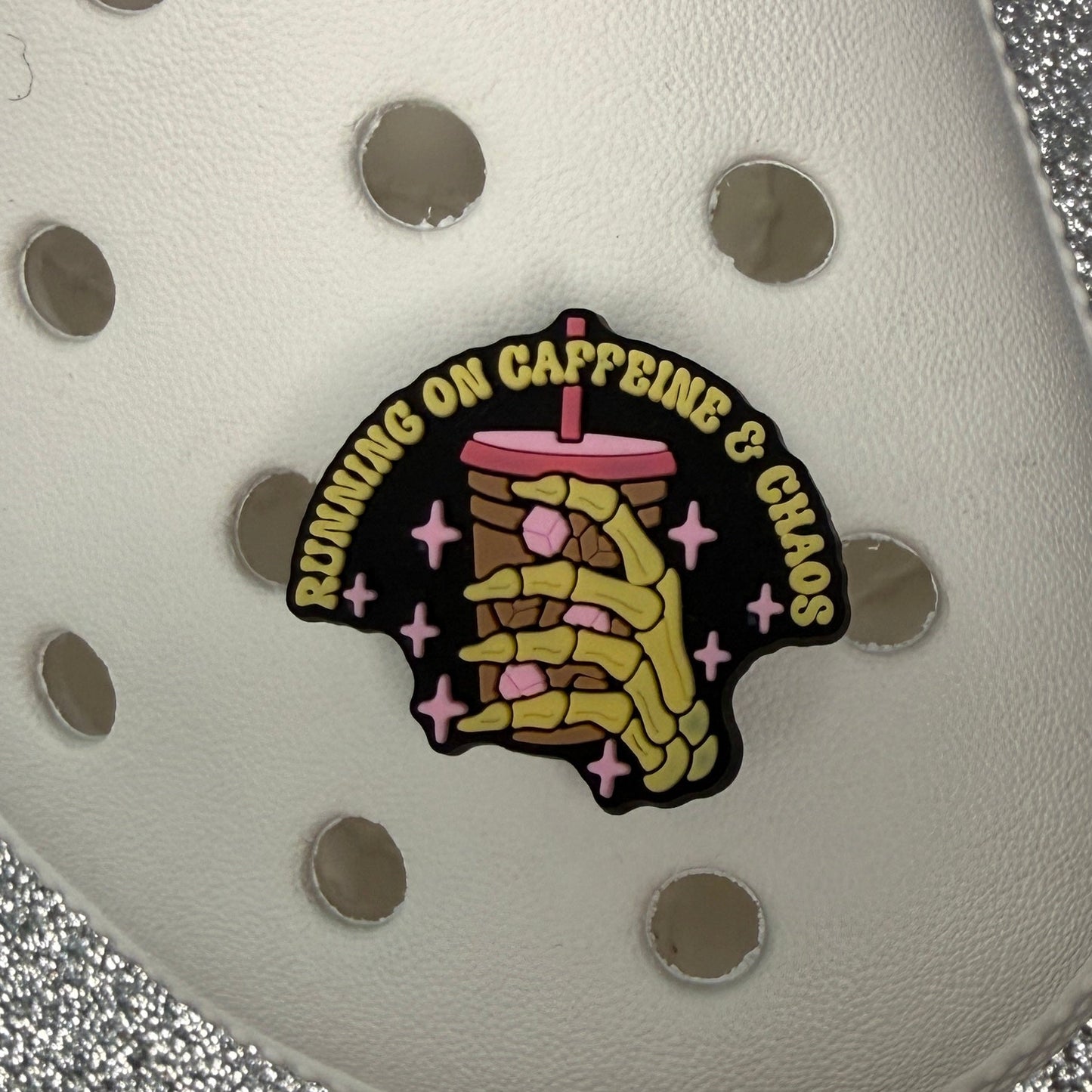 Coffee, iced coffee, caffeine shoe charm collection