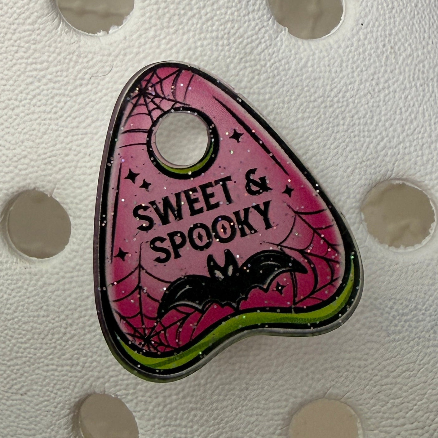 Sparkly resin pink halloween charms - ghost cups, watermelon etc...