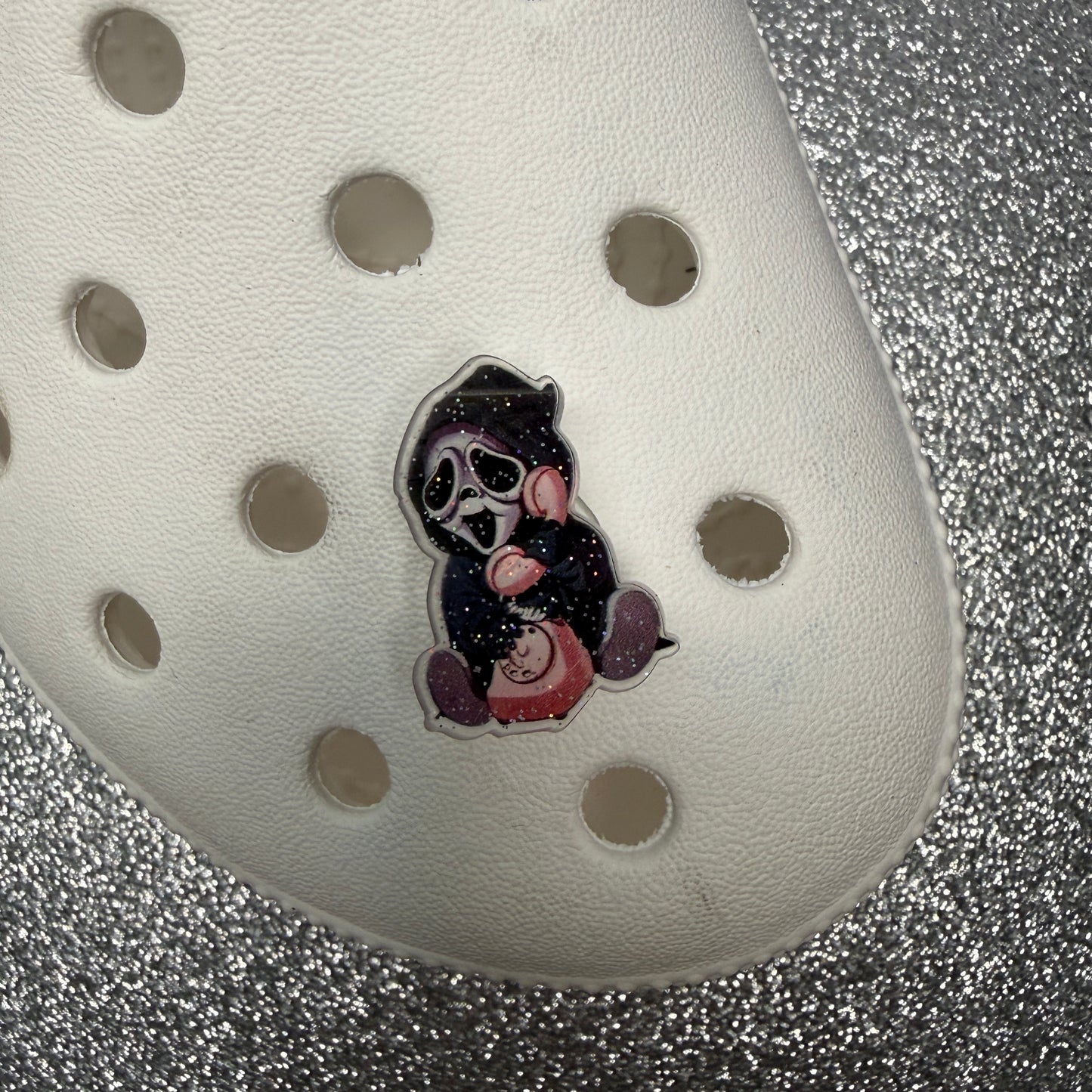 Ghost face / Horror Character RESIN Sparkle shoe charm collection