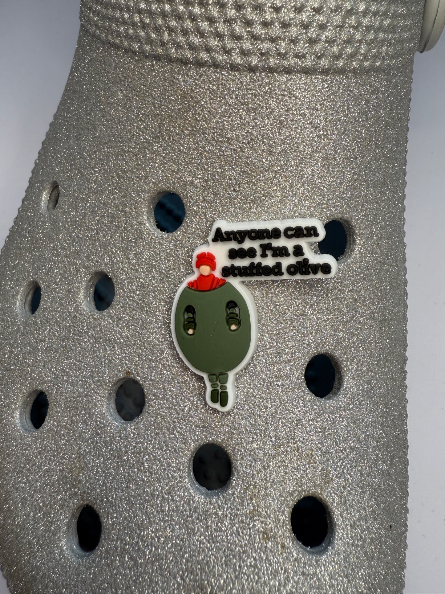 Angus thongs and perfect snogging shoe charm - anybody can see I'm a stuffed olive