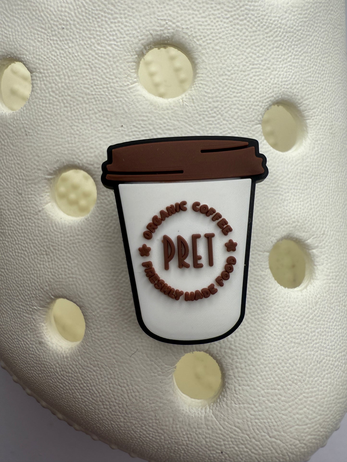 Hot drink shoe charm collection