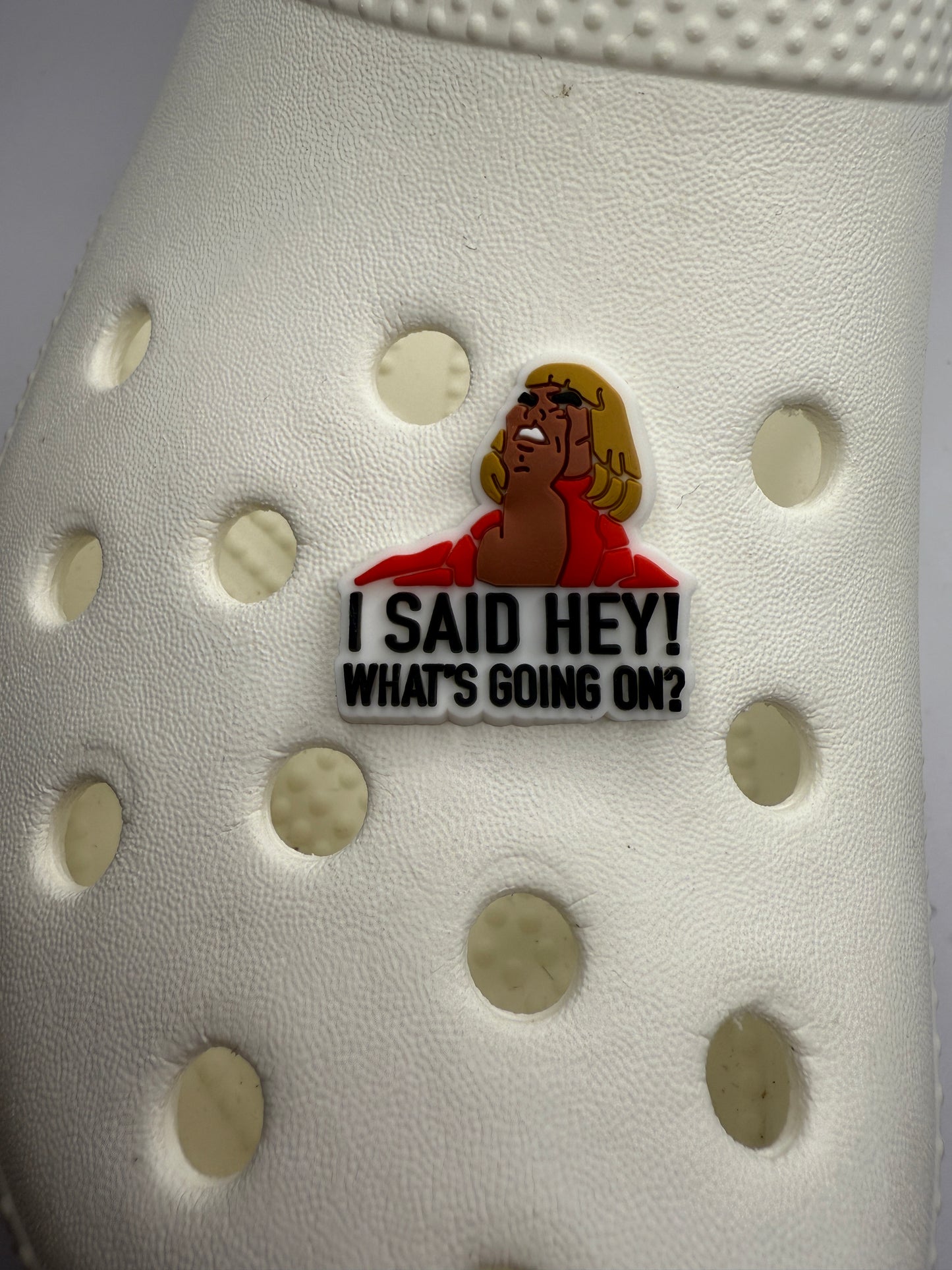 He man shoe charm - I said hey what's going on