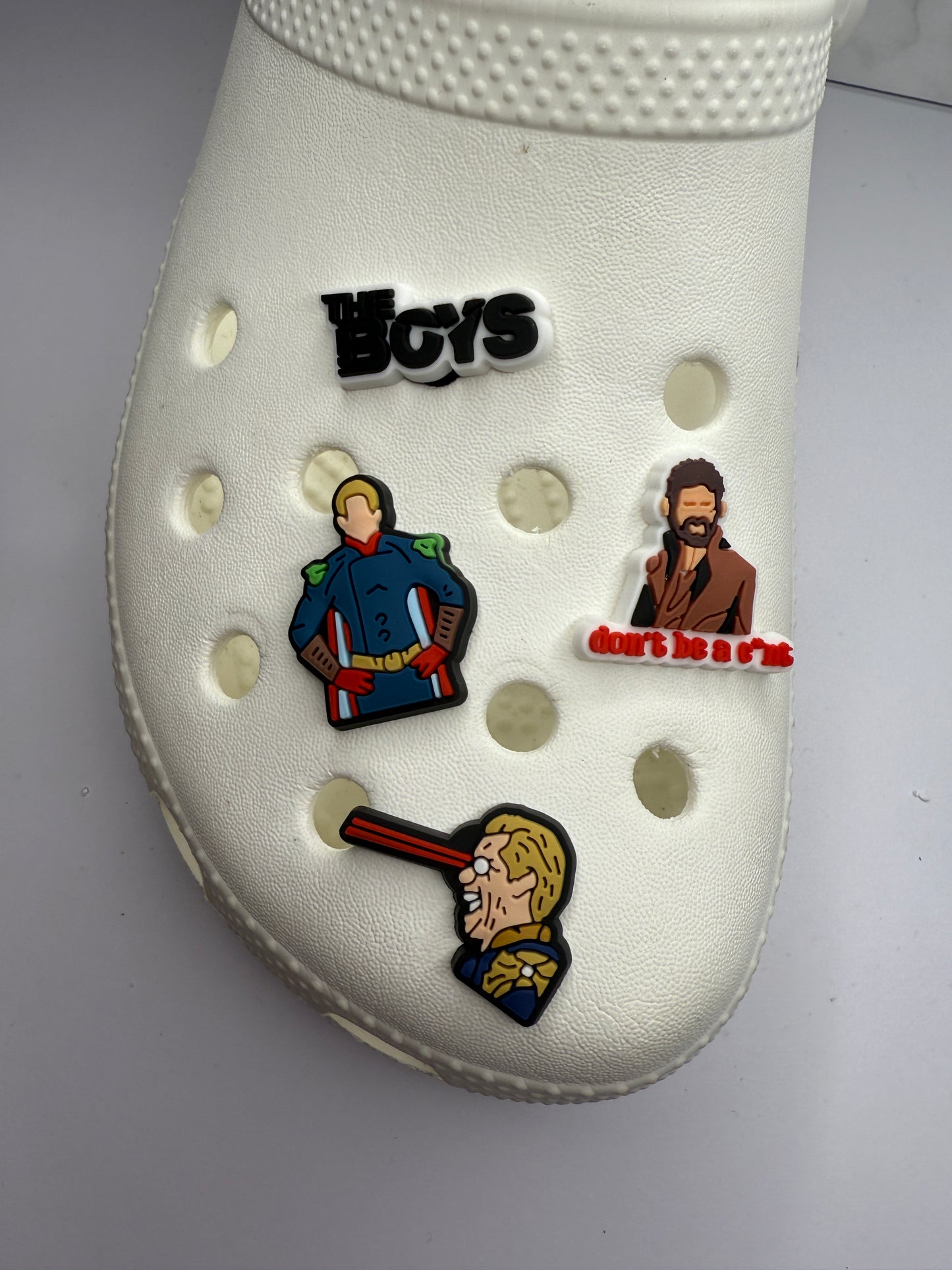 The boys shoe charm collection - tv show. Homelander - billy butcher