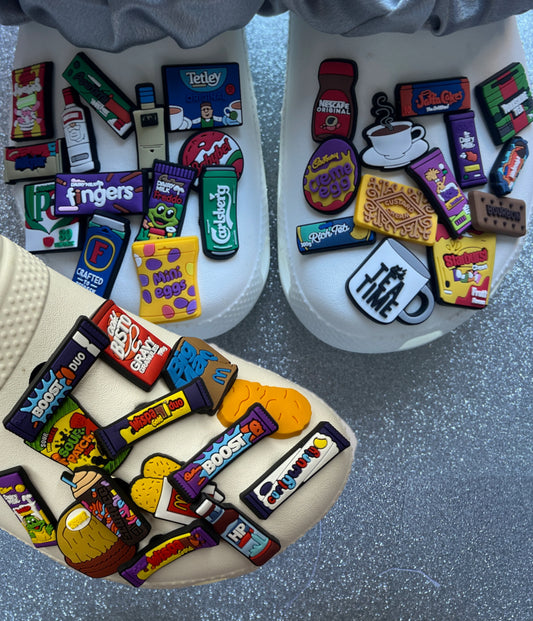 British food shoe charm collection 50+ FOOD!