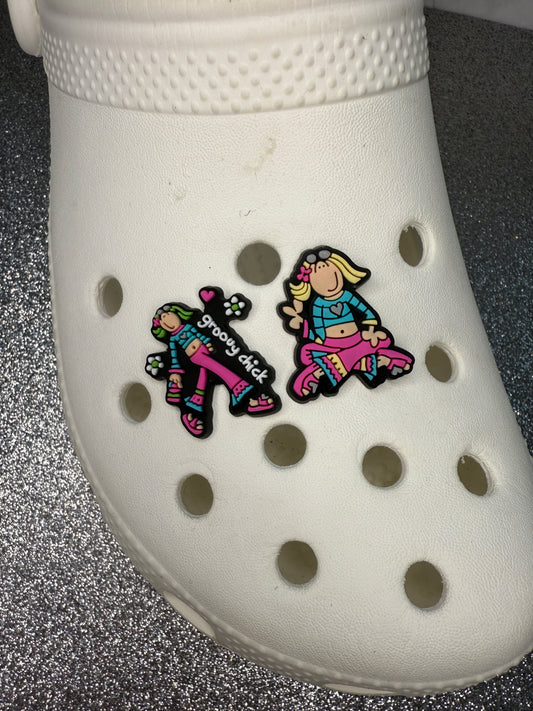 Groovy chick shoe charm collection