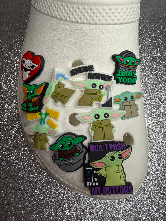 Baby alien shoe charm collection
