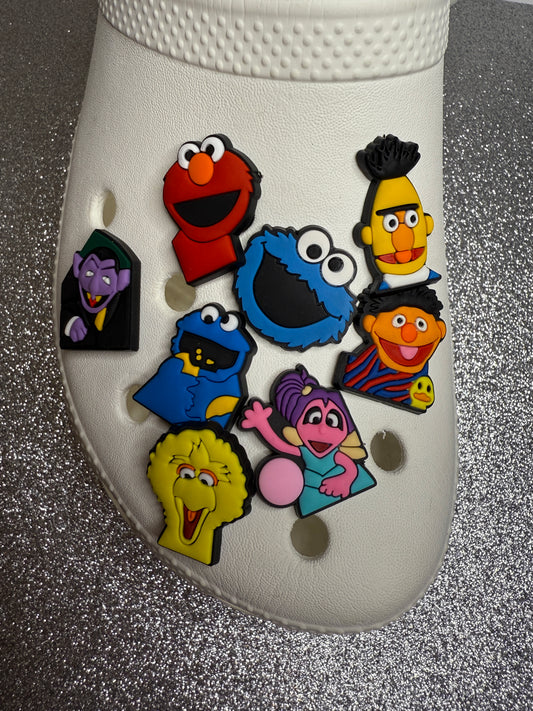 Sesame streeț shoe charm collection - muppețs