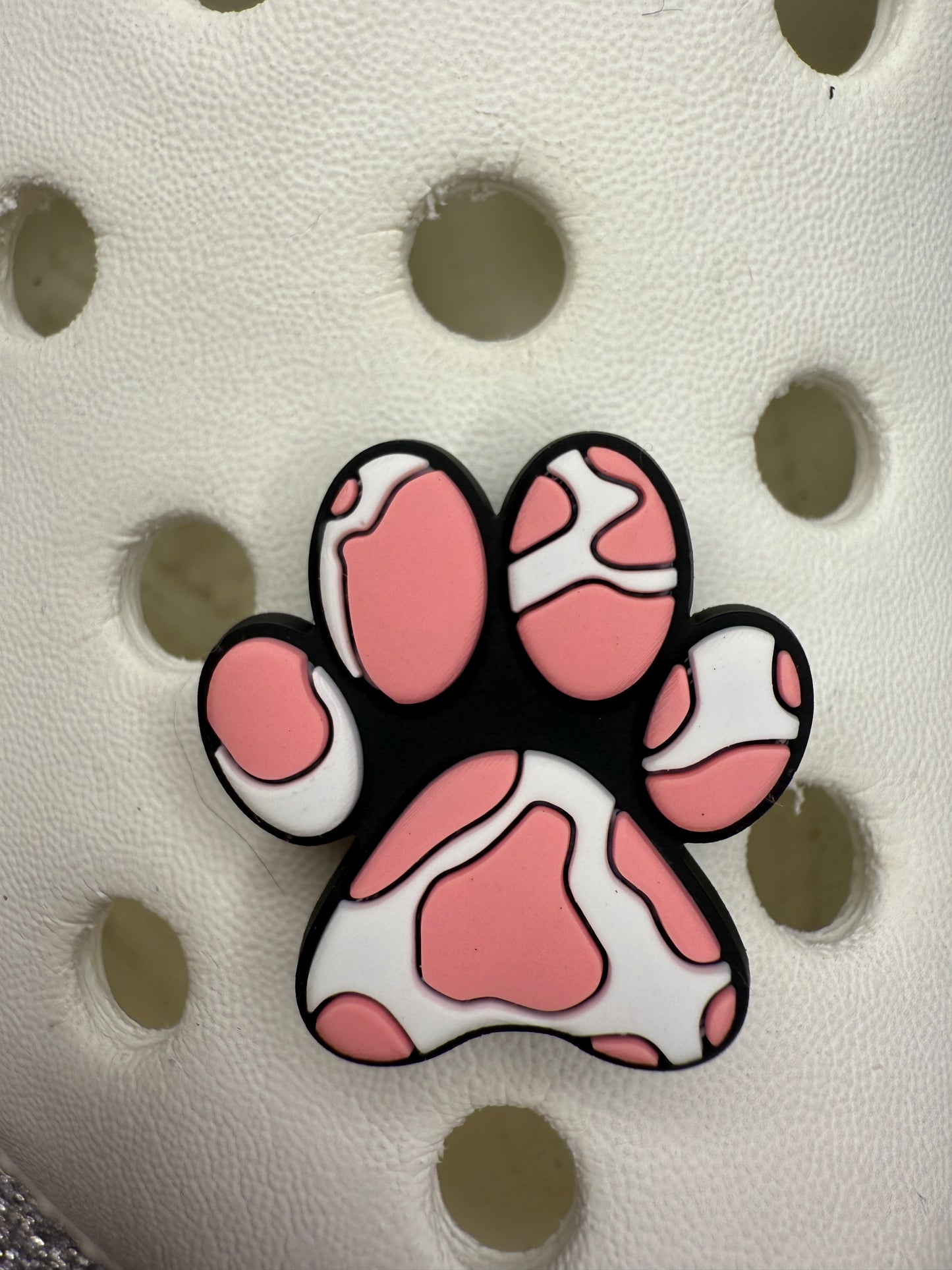 Pattern paw print shoe charms - dogs, adopt don't shop, dog mum