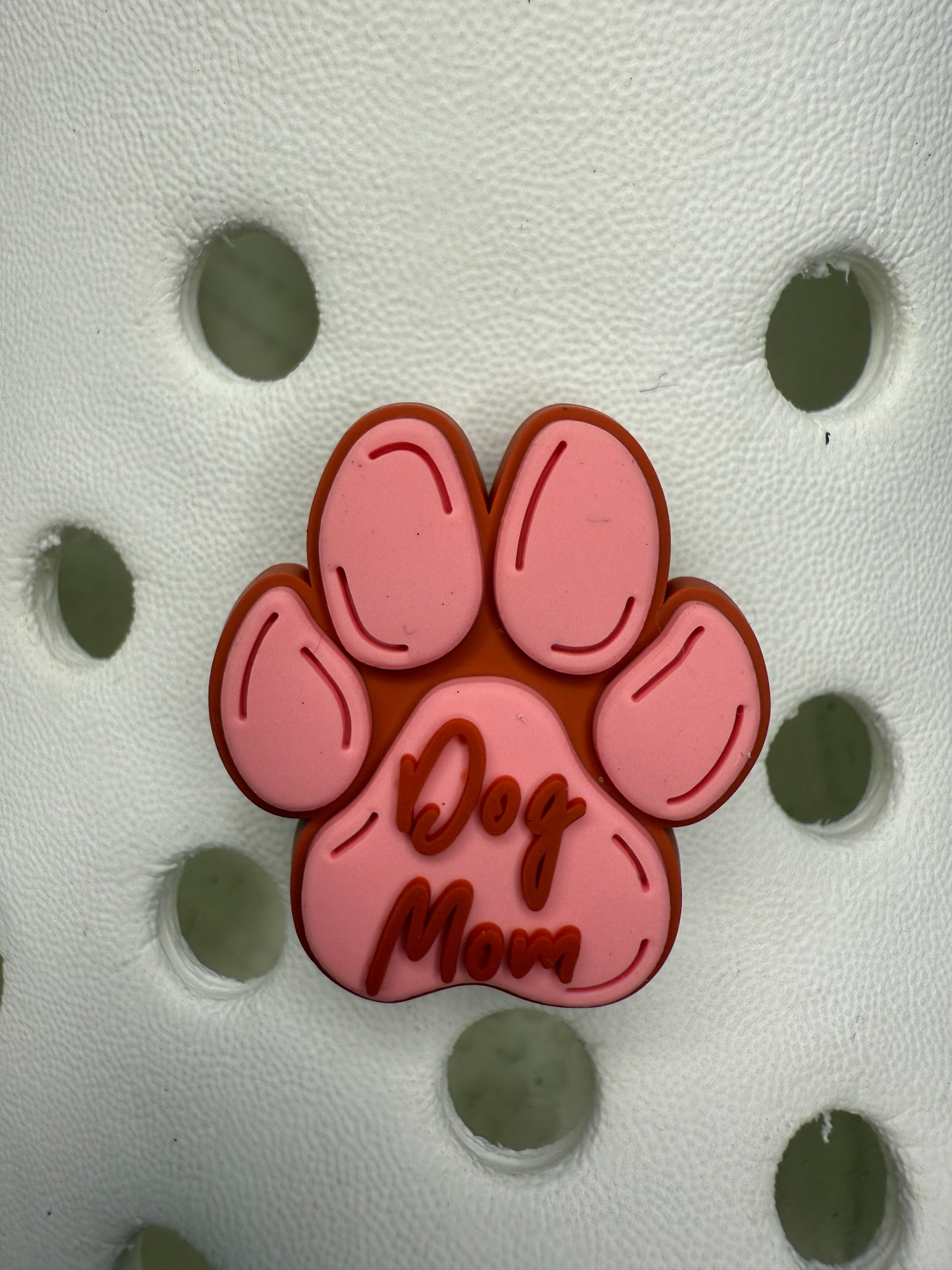 Pattern paw print shoe charms - dogs, adopt don't shop, dog mum