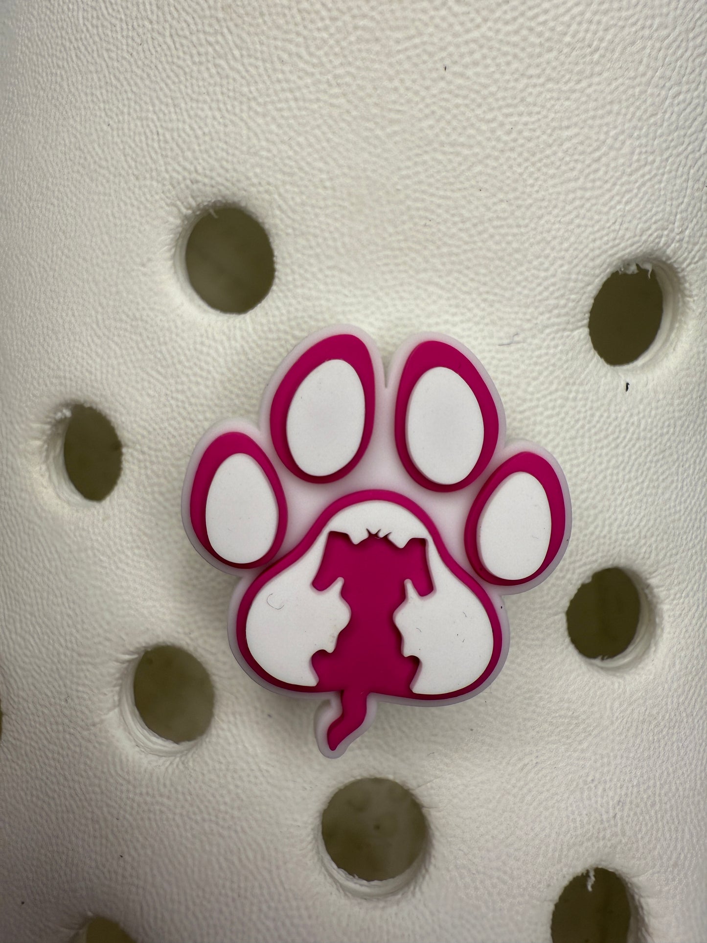 Pattern paw print shoe charms - dogs, adopt don't shop, dog mum