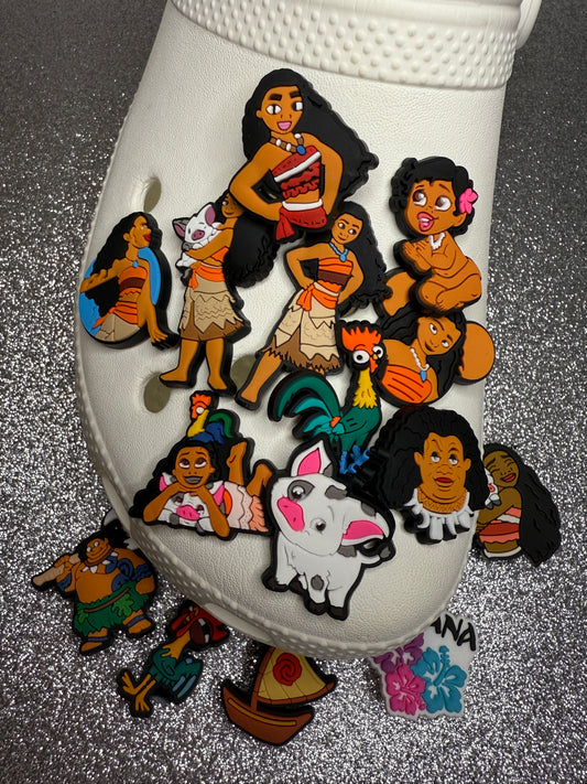 Princess of the sea Maui shoe charm collection - moanà
