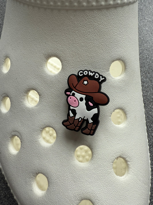 Cowdy - cow shoe charm