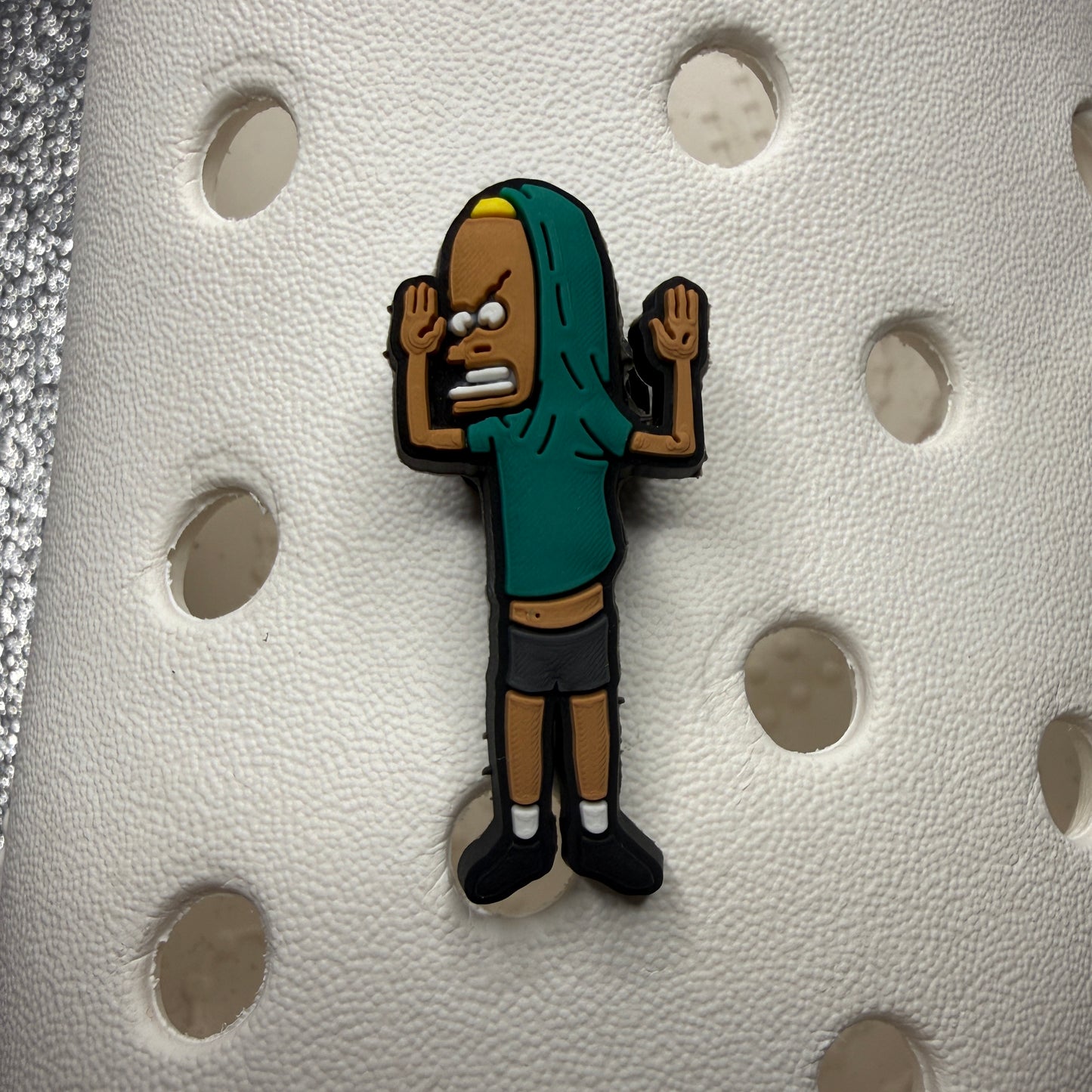 Beavis and But head shoe charm