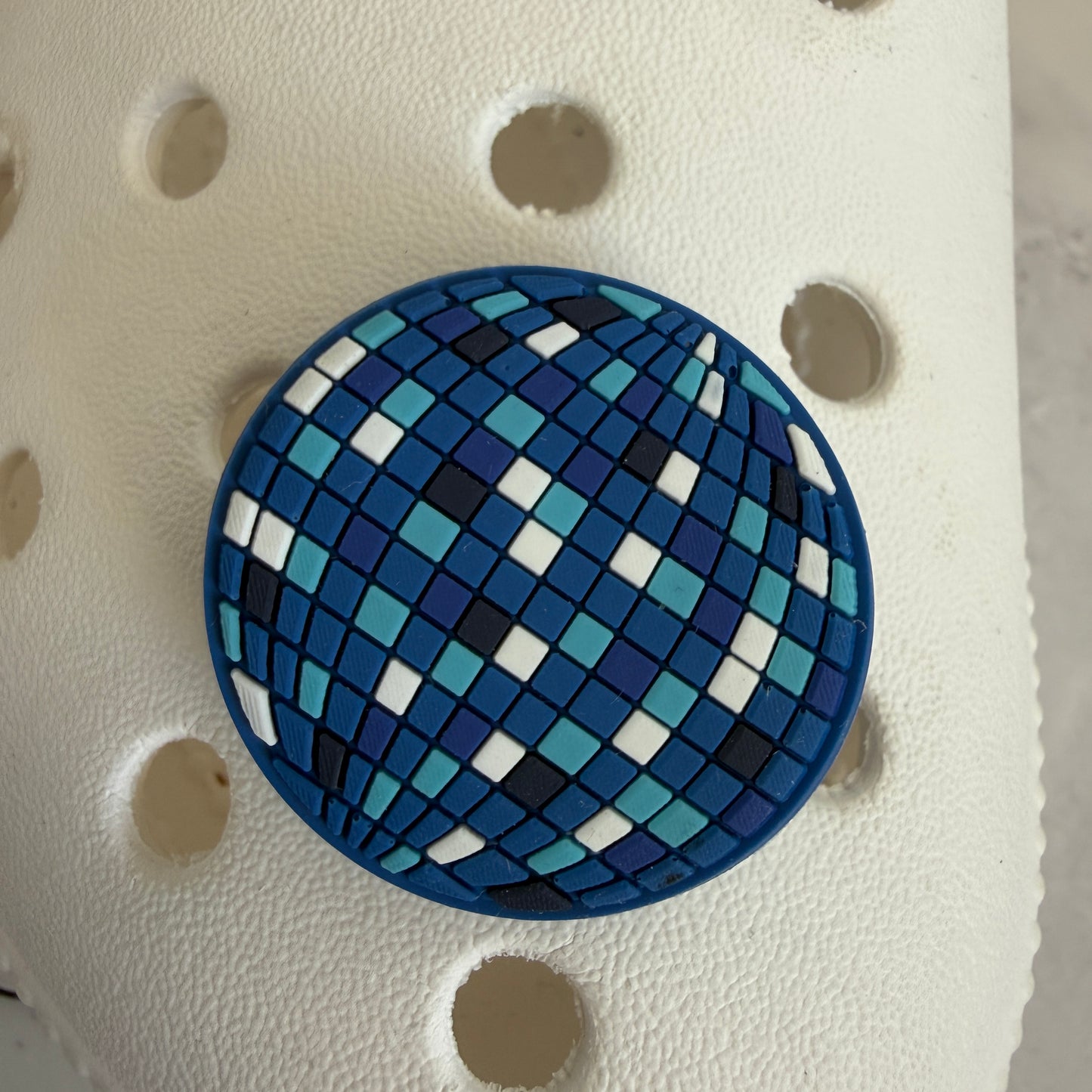 Disco ball shoe charm collection