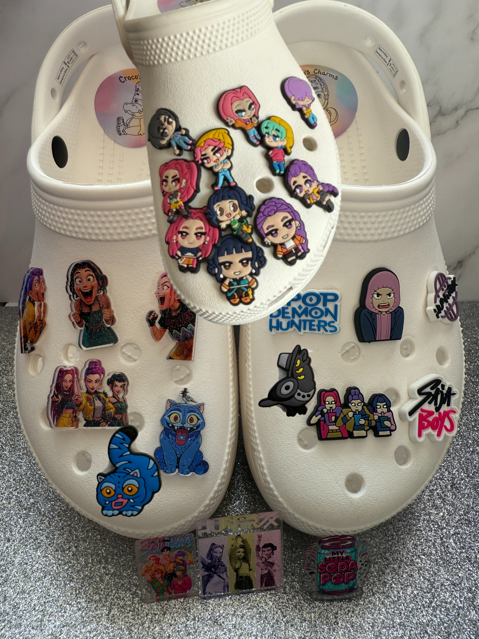 Resin&Plastic Kpop demon hunters shoe charm collection huntrx/saja