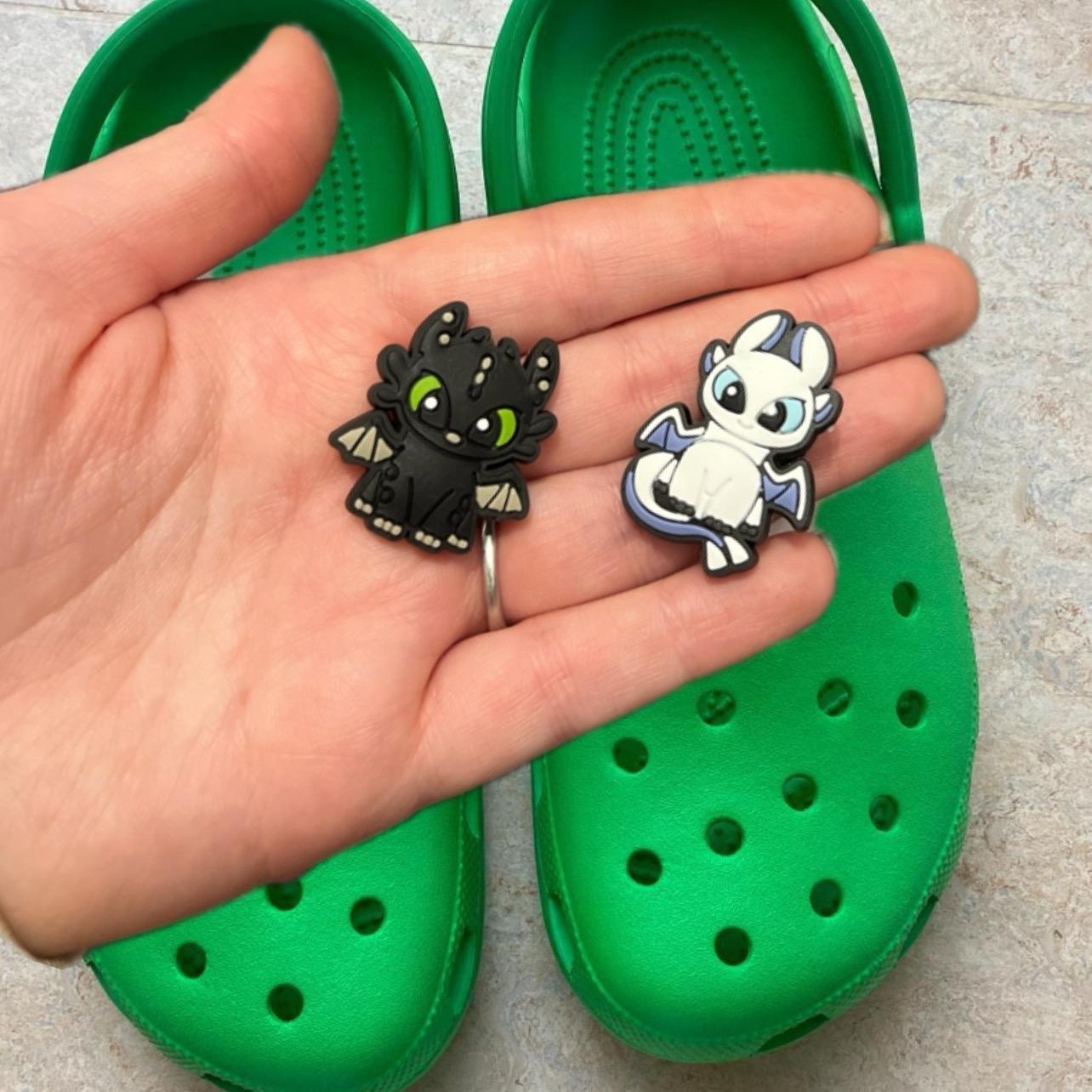 x2 How to train a dragon - toothless shoe charm BUNDLE