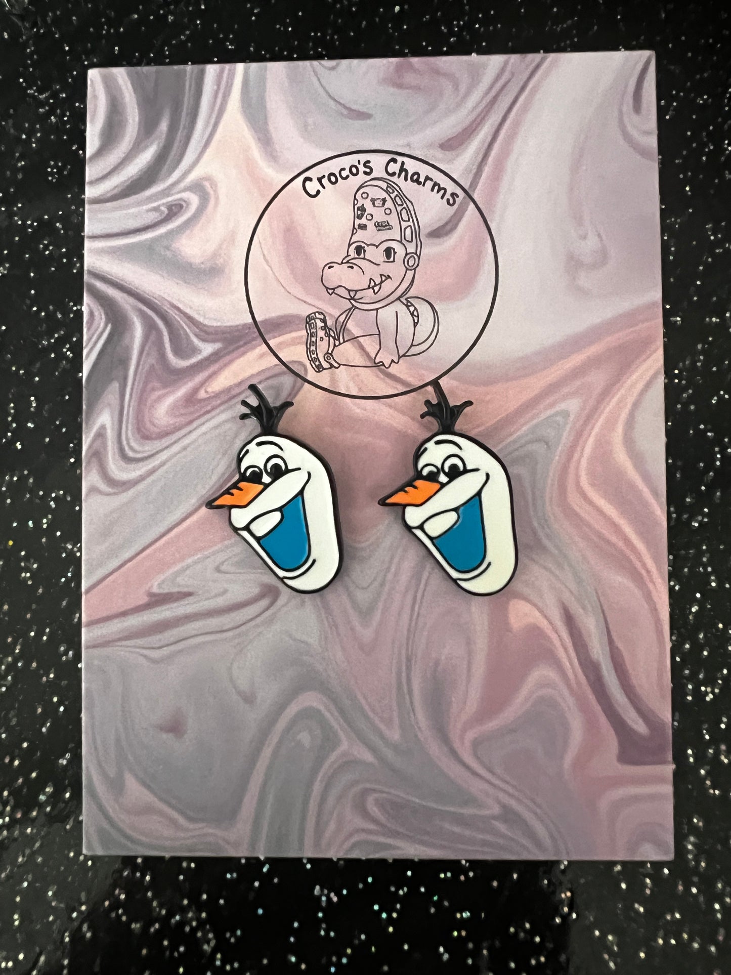 Snowman pair of earrings