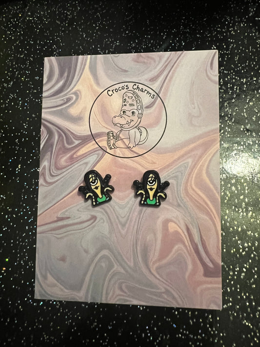 Celia monster - pair of earrings