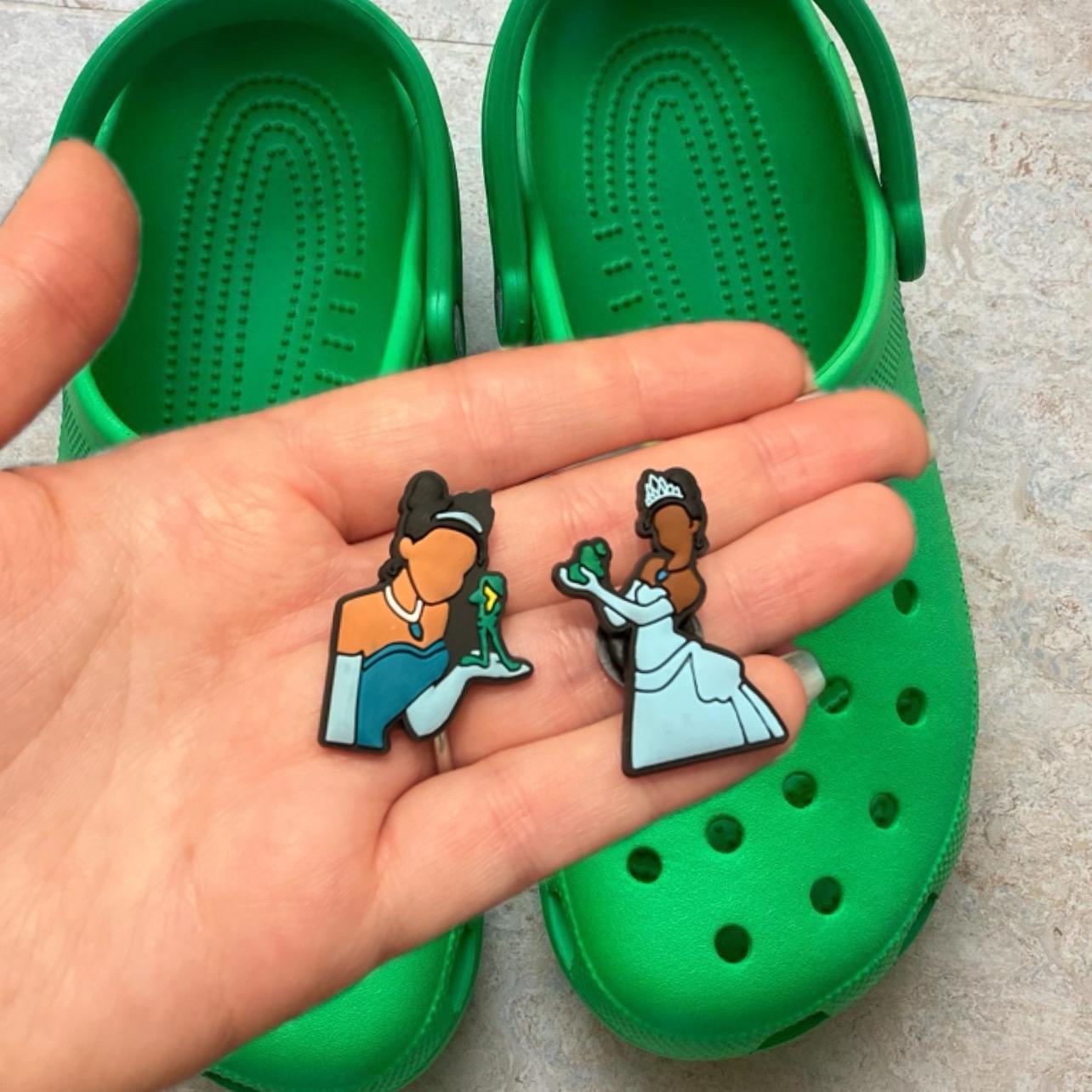 x2 princess and the frog shoe charm BUNDLE