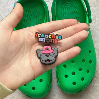 Frenchie mum shoe charm collection