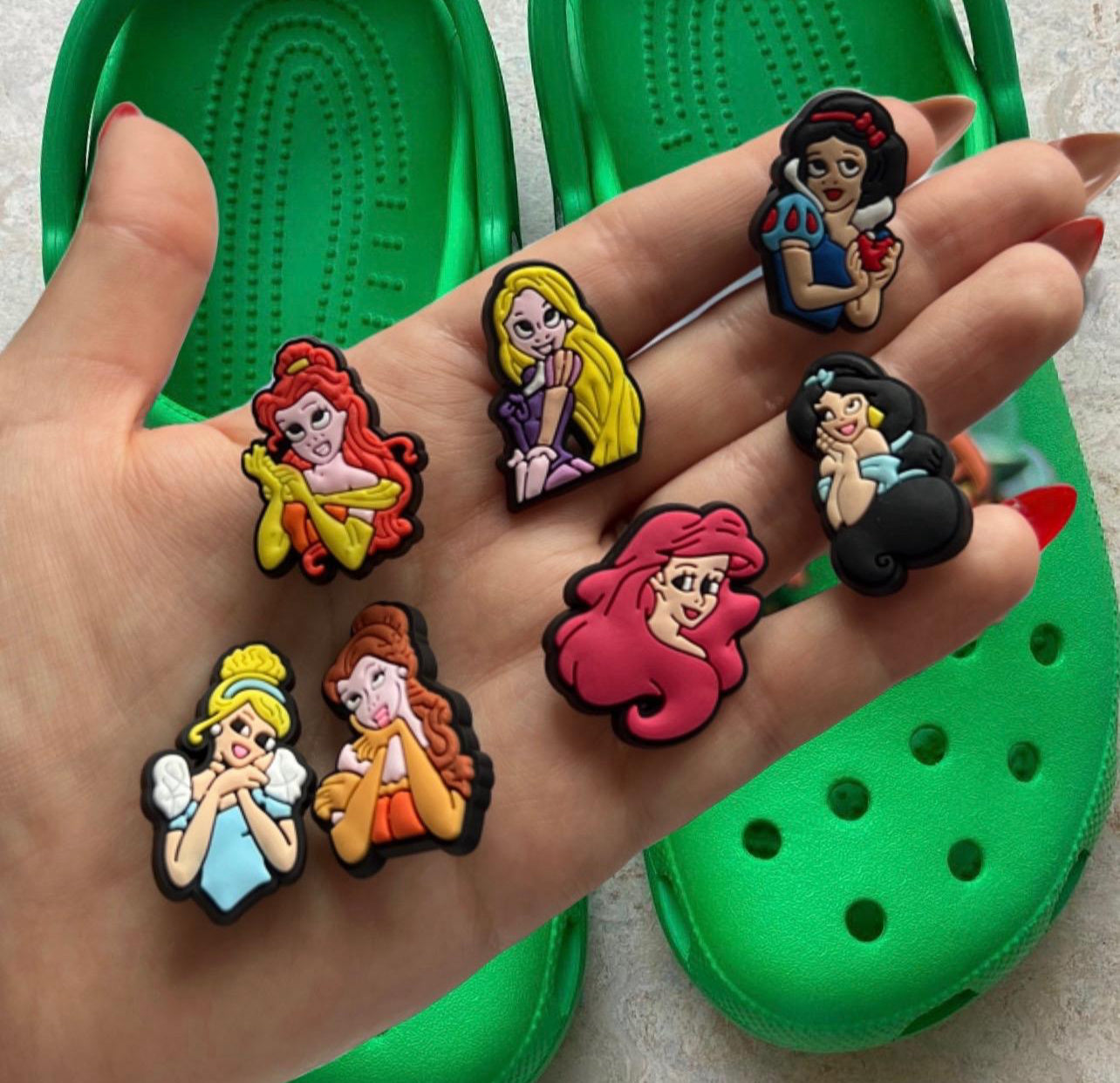 Princess croc charms