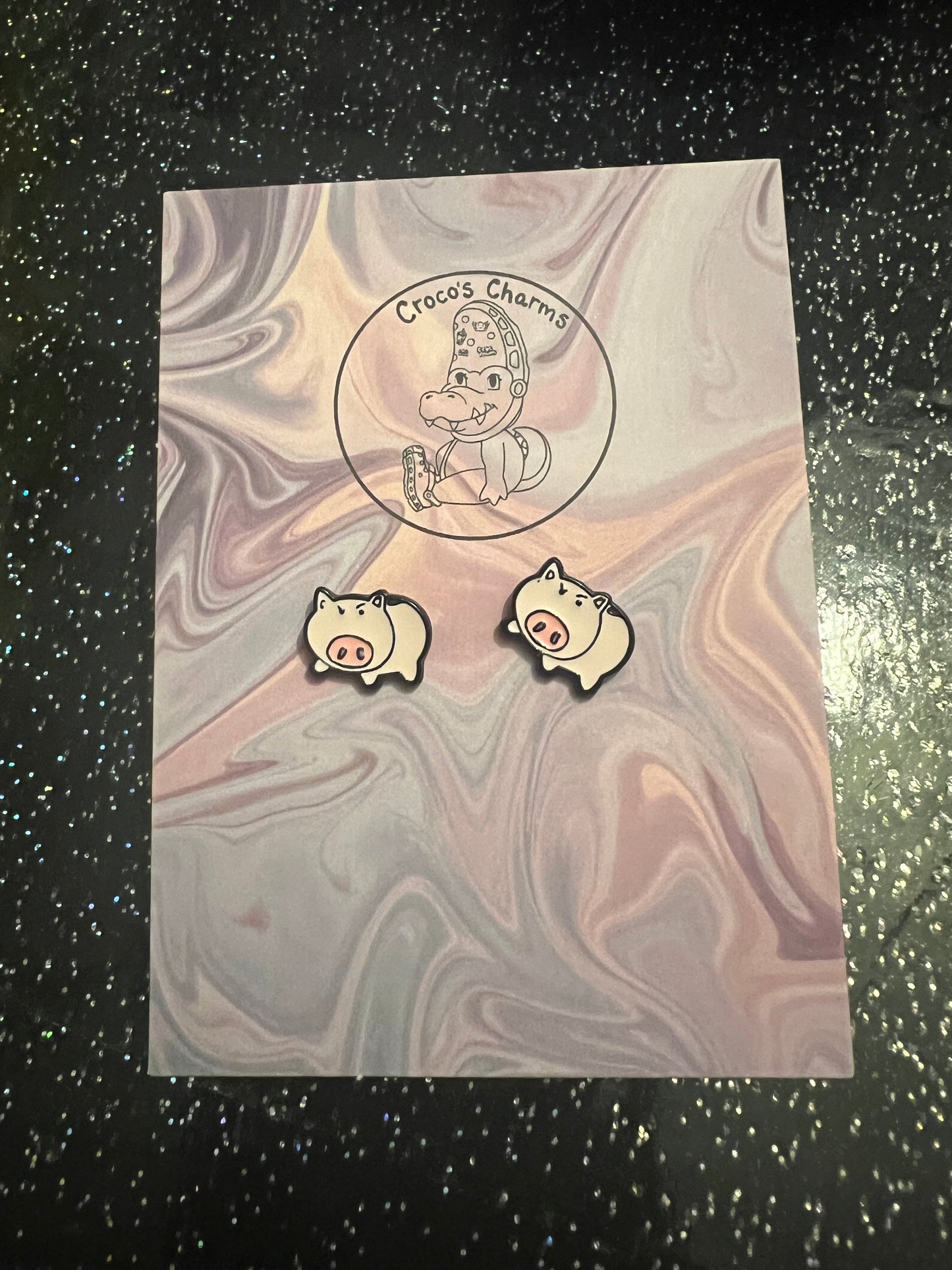 Ham Pig - pair of earrings