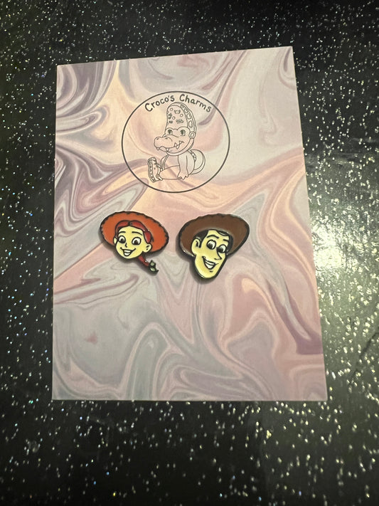 Woody and Jess- pair of earrings