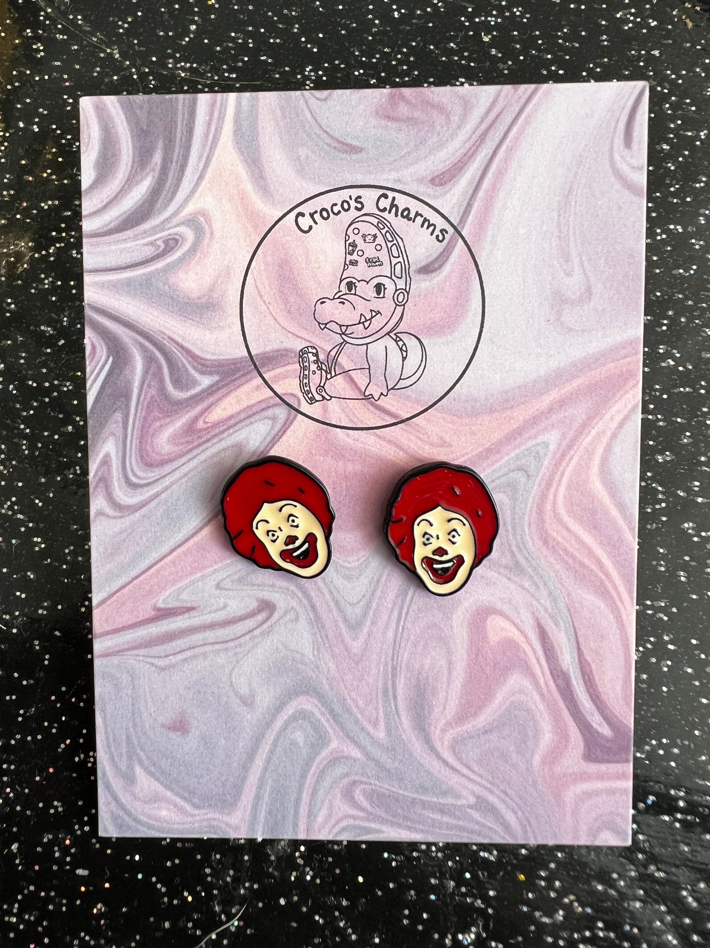 Ronald McD0nal clown pair of earrings