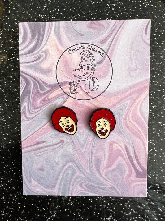 Ronald McD0nal clown pair of earrings