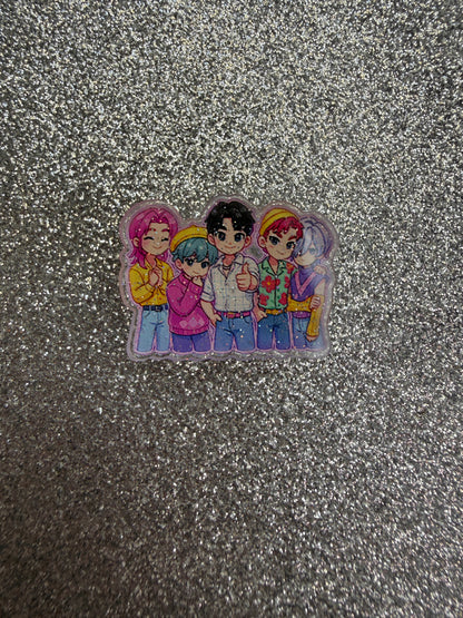 Resin&Plastic Kpop demon hunters shoe charm collection huntrx/saja boys
