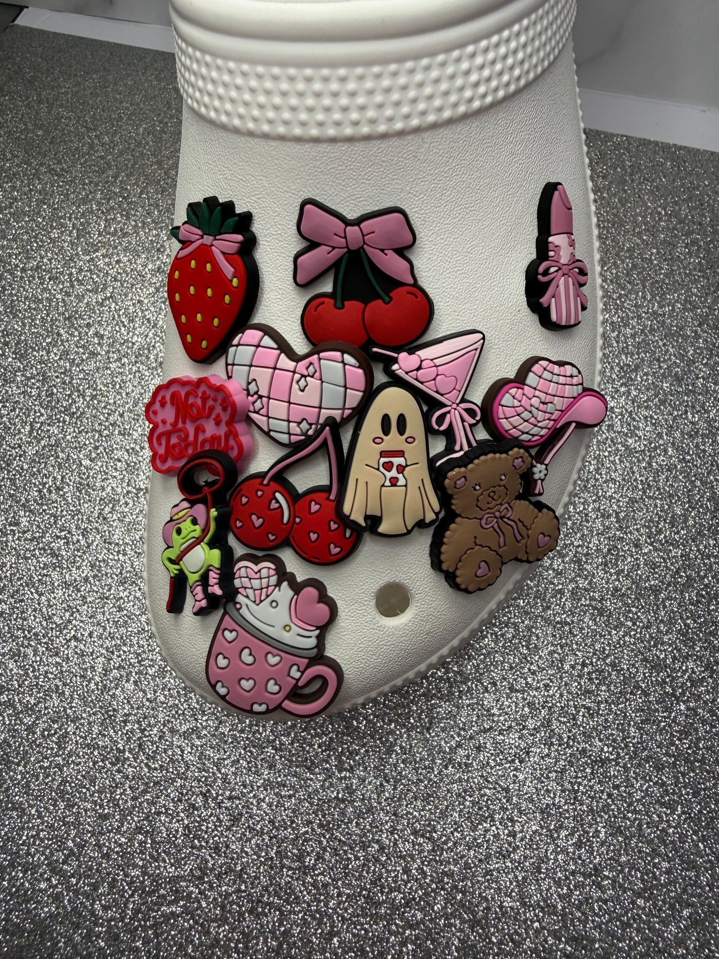Strawberry,Cherry, Pinks & Reds shoe charm collection