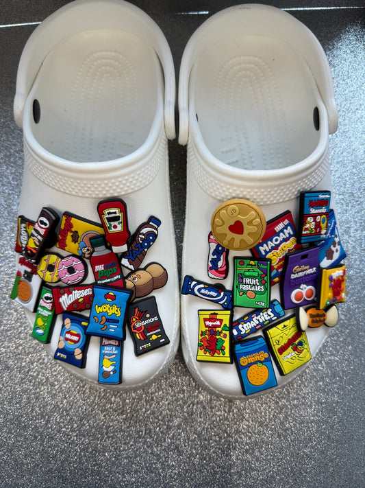 NEW British food shoe charm collection