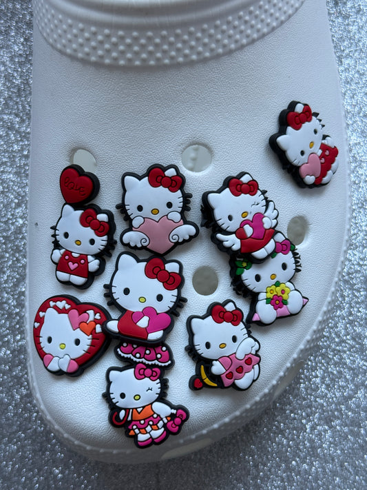 Hello kit cat shoe charm collection