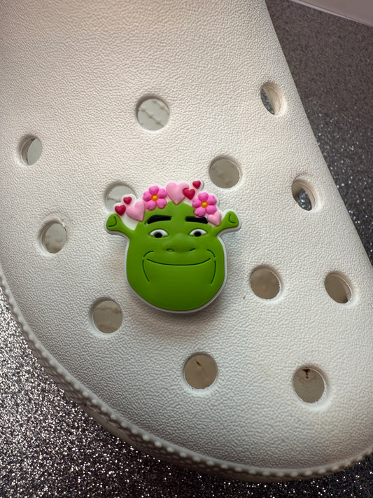 Ogre love hearts shoe charm