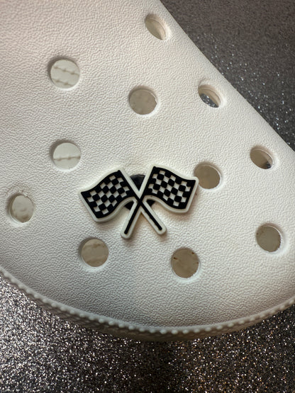 Car racing shoe charm collection