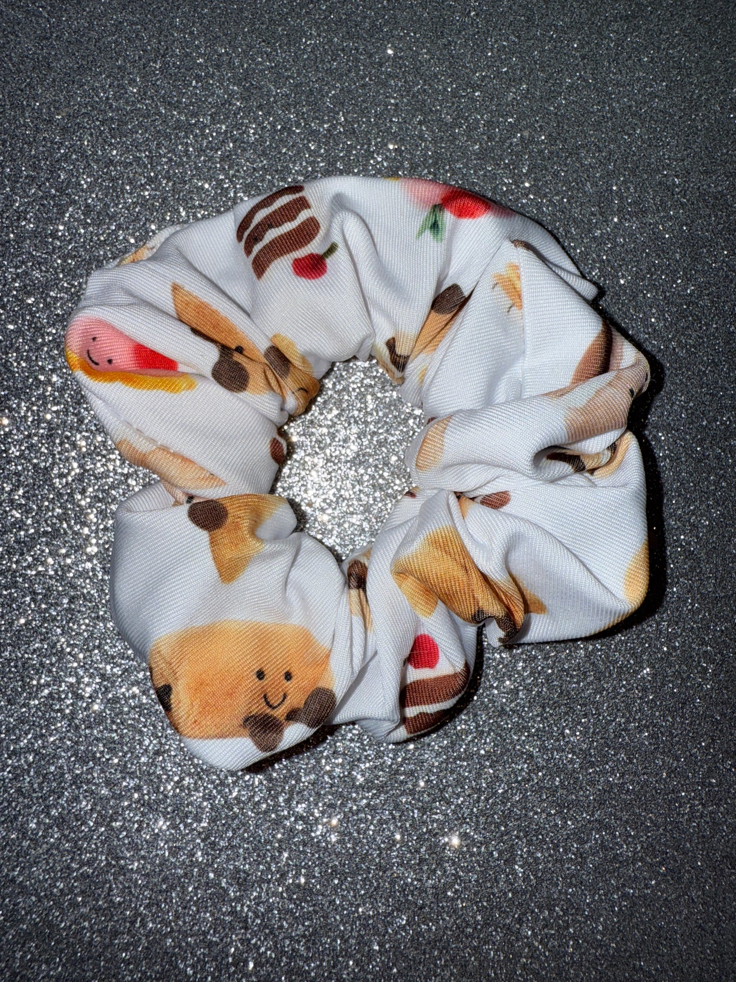 teddy HAIR scrunchies