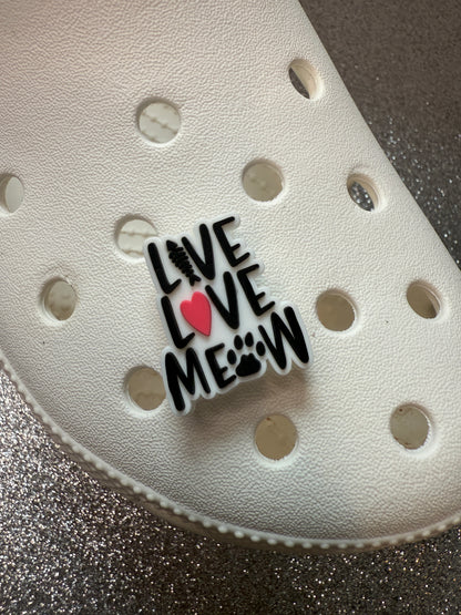 Cat lovers shoe charms